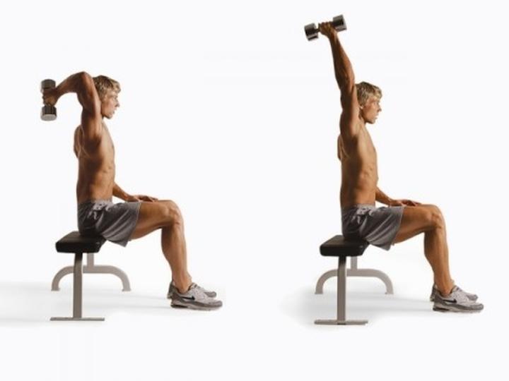 Разгибание руки из-за головы