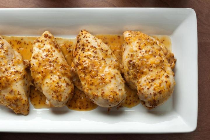 Куриное филе в медово-горчичном маринаде