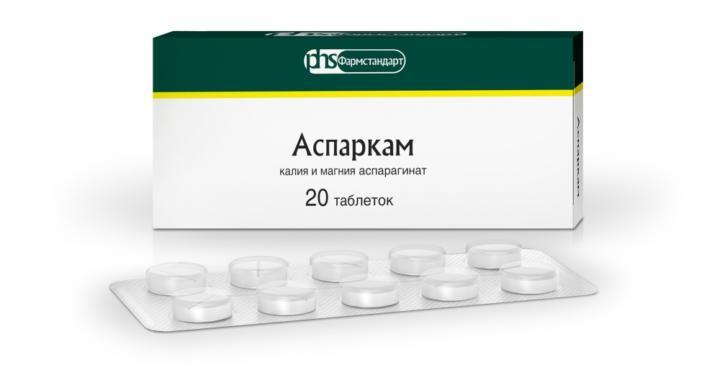 аспаркам побочные действия