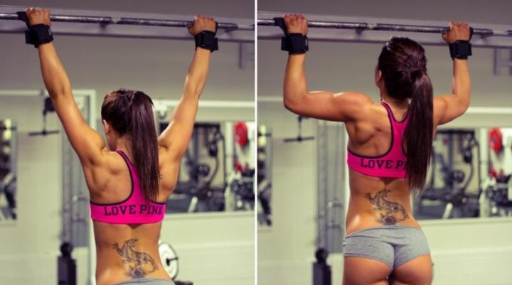 какие мышцы работают при подтягивании на турнике