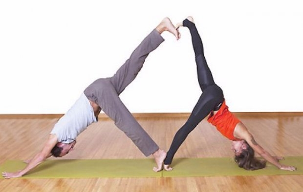 йога для начинающих для двоих